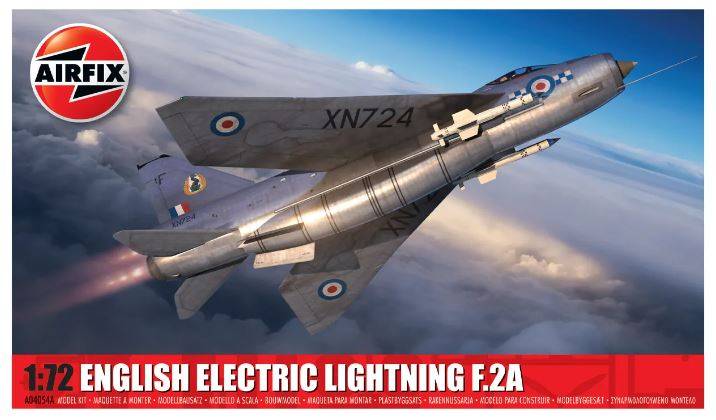 KIT DE MONTAGE À L'ÉCHELLE COMPATIBLE AVEC LE KIT ANGLAIS ELECTRIC LIGHTNING F 2A 1:72 AIRFIX A04054A