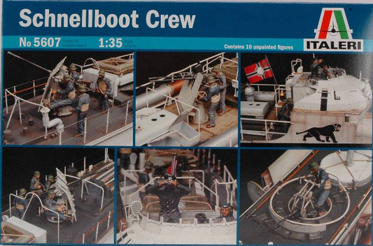 KIT DE MONTAGE À L'ÉCHELLE COMPATIBLE AVEC LE KIT SCHNELLBOOT CREW 1:35 ITALERI IT5607