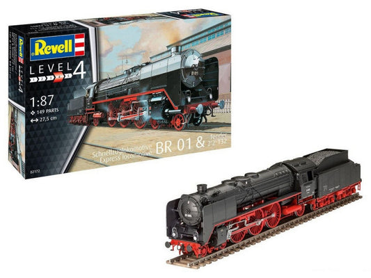 KIT DA MONTARE IN SCALA COMPATIBILE CON EXPRESS LOCOMOTIVE BR01 & TENDER 1:87 REVELL RV02172