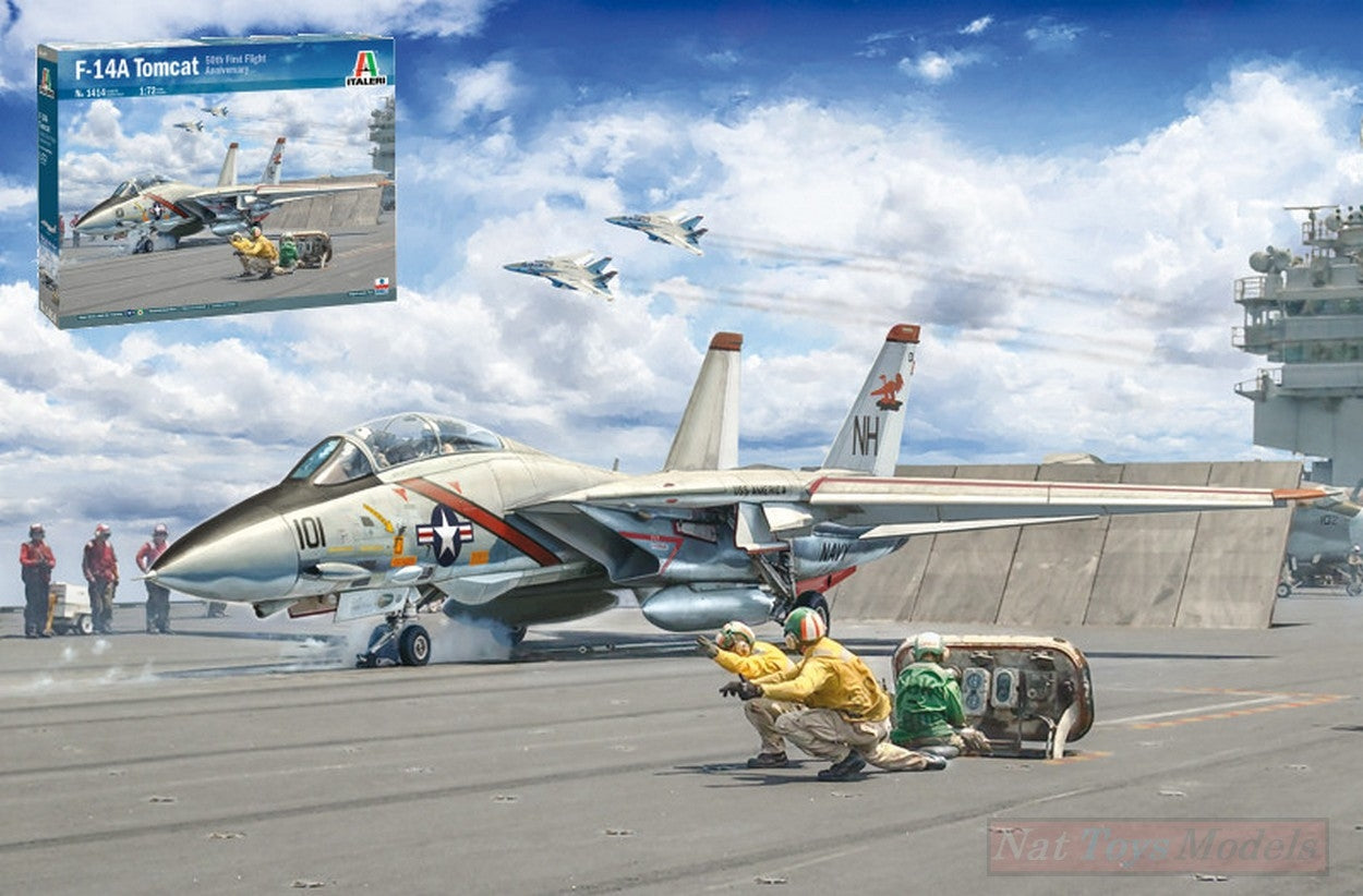 KIT DE MONTAGE COMPATIBLE AVEC F-14A TOMCAT KIT 1:72 ITALERI IT1414