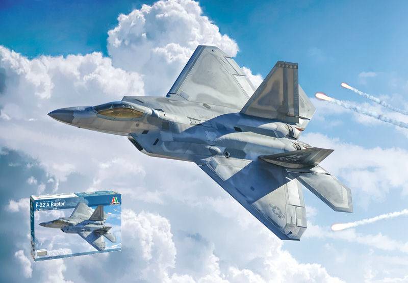 KIT DA MONTARE IN SCALA COMPATIBILE CON F-22A RAPTOR KIT 1:48 ITALERI IT2822