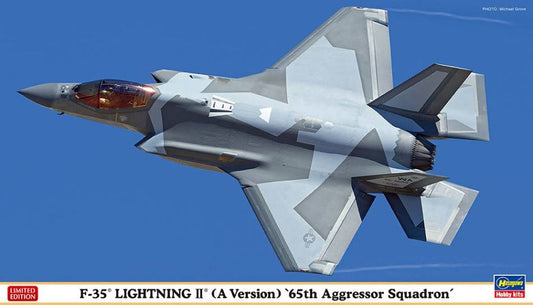 SCALE ASSEMBLY KIT COMPATIBLE WITH F-35 LIGHTNING II (A VERSION) 65th AGGRESSOR SQUADRON KIT 1:72 HASEGAWA HA02420