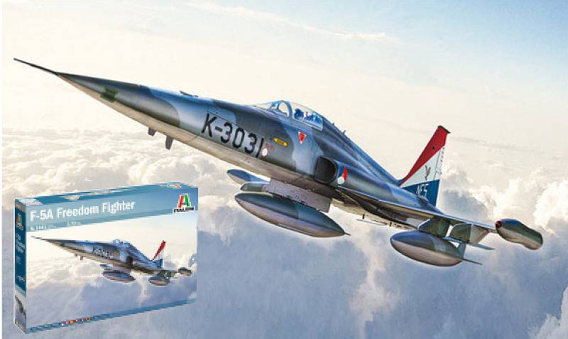 KIT DA MONTARE IN SCALA COMPATIBILE CON F-5A FREEDOM FIGHTER KIT 1:72 ITALERI IT1441