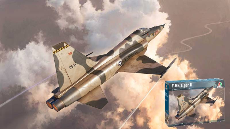 KIT DA MONTARE IN SCALA COMPATIBILE CON F-5E TIGER II  KIT 1:48 ITALERI IT2827