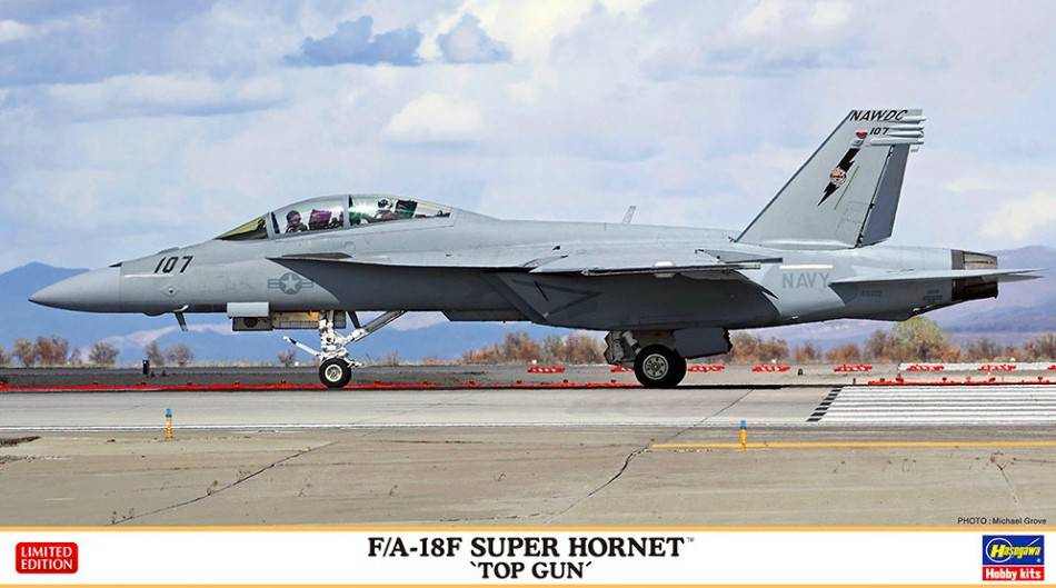 KIT DA MONTARE IN SCALA COMPATIBILE CON F/A-18F SUPER HORNET TOP GUN KIT 1:72 HASEGAWA HA02404