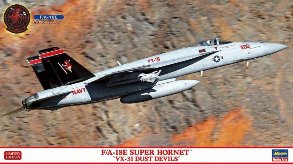 SCALE ASSEMBLY KIT COMPATIBLE WITH FA-18E SUPER HORNET VX-31 DUST DEVILS KIT 1:72 HASEGAWA HA02424