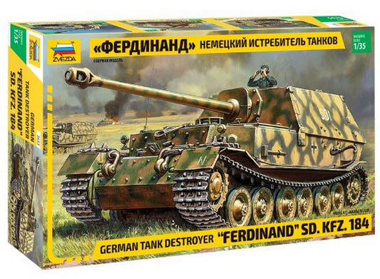 KIT DA MONTARE IN SCALA COMPATIBILE CON FERDINAND SD.KFZ 184 KIT 1:35 ZVEZDA Z3653