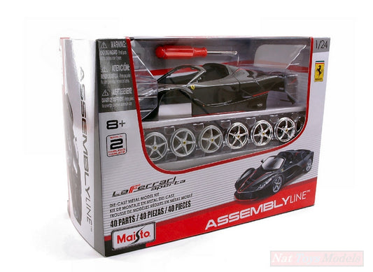 KIT TO BE ASSEMBLED IN SCALE COMPATIBLE WITH FERRARI LA FERRARI APERTA BLACK KIT 1:24 MAISTO MI39133