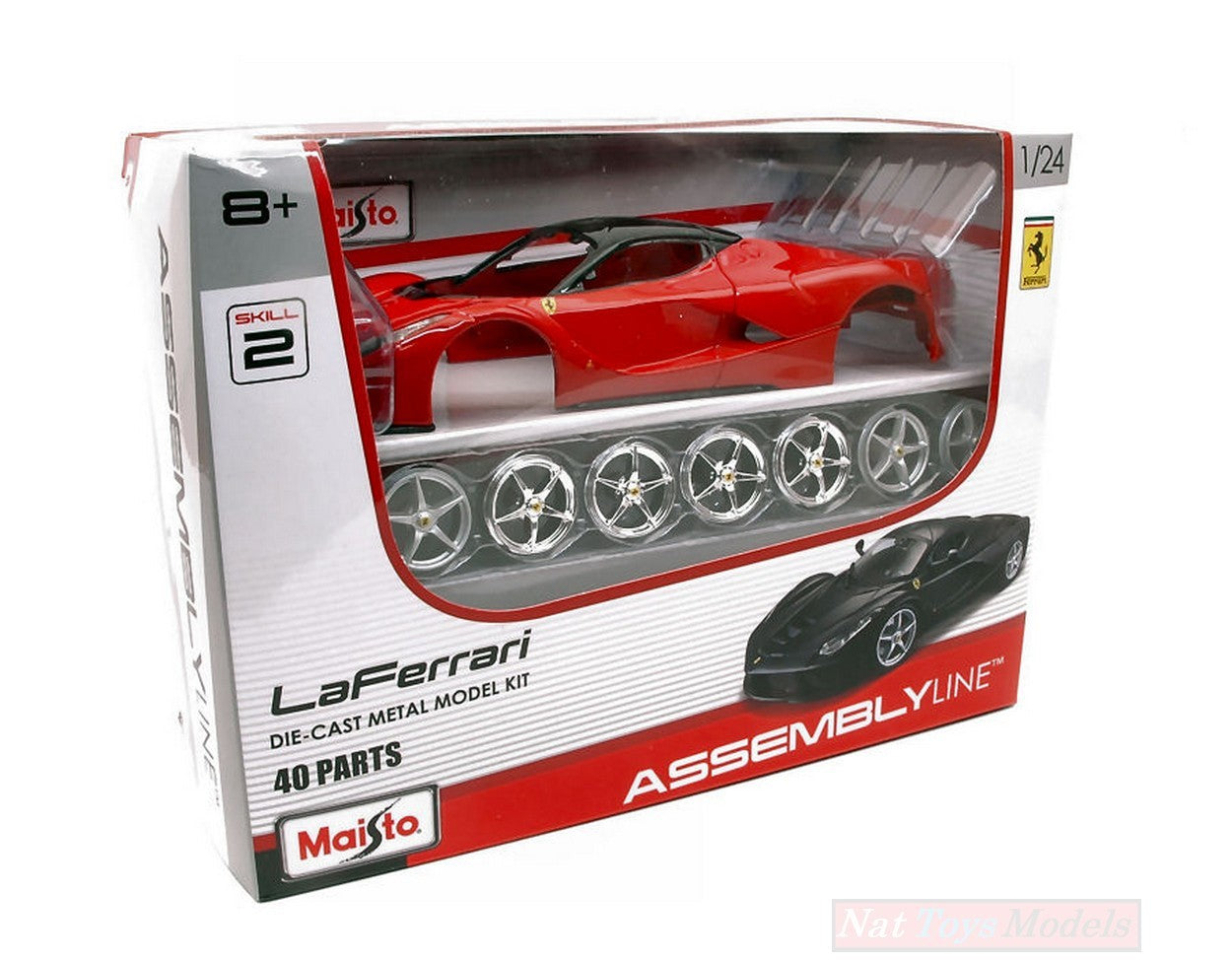 SCALE ASSEMBLY KIT COMPATIBLE WITH FERRARI LA FERRARI RED KIT 1:24 MAISTO MI39129R