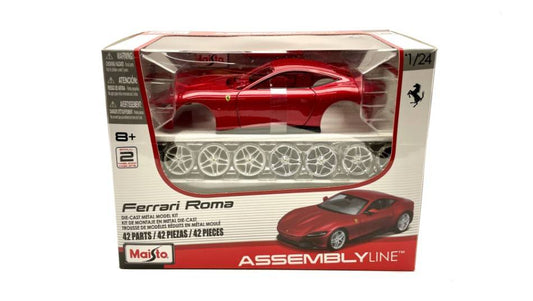 SCALE ASSEMBLY KIT COMPATIBLE WITH FERRARI ROMA RED KIT 1:24 MAISTO MI39139