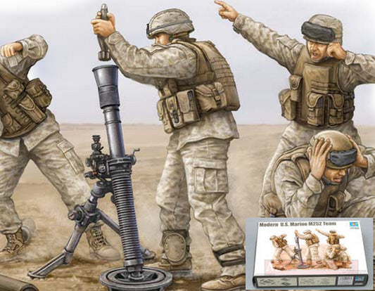 SCALE ASSEMBLY KIT COMPATIBLE WITH MODERN US ARMY US MARINE M252 FIGURES KIT 1:35 TRUMPETER TP0423