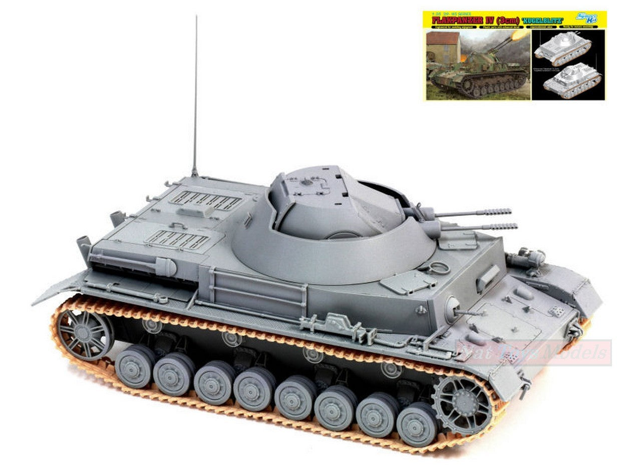 SCALE ASSEMBLY KIT COMPATIBLE WITH FLAKPANZER IV (3 cm) KUGELBLITZ KIT 1:35 DRAGON D6889