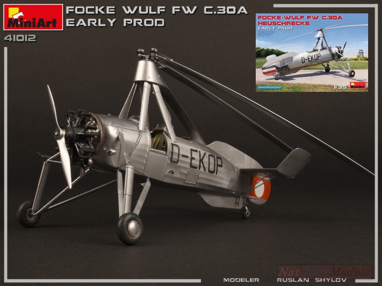 KIT DA MONTARE IN SCALA COMPATIBILE CON FOCKE-WULF Fw C 30A HEUSCHRECKE EARLY PROD.KIT 1:35 MINIART MIN41012