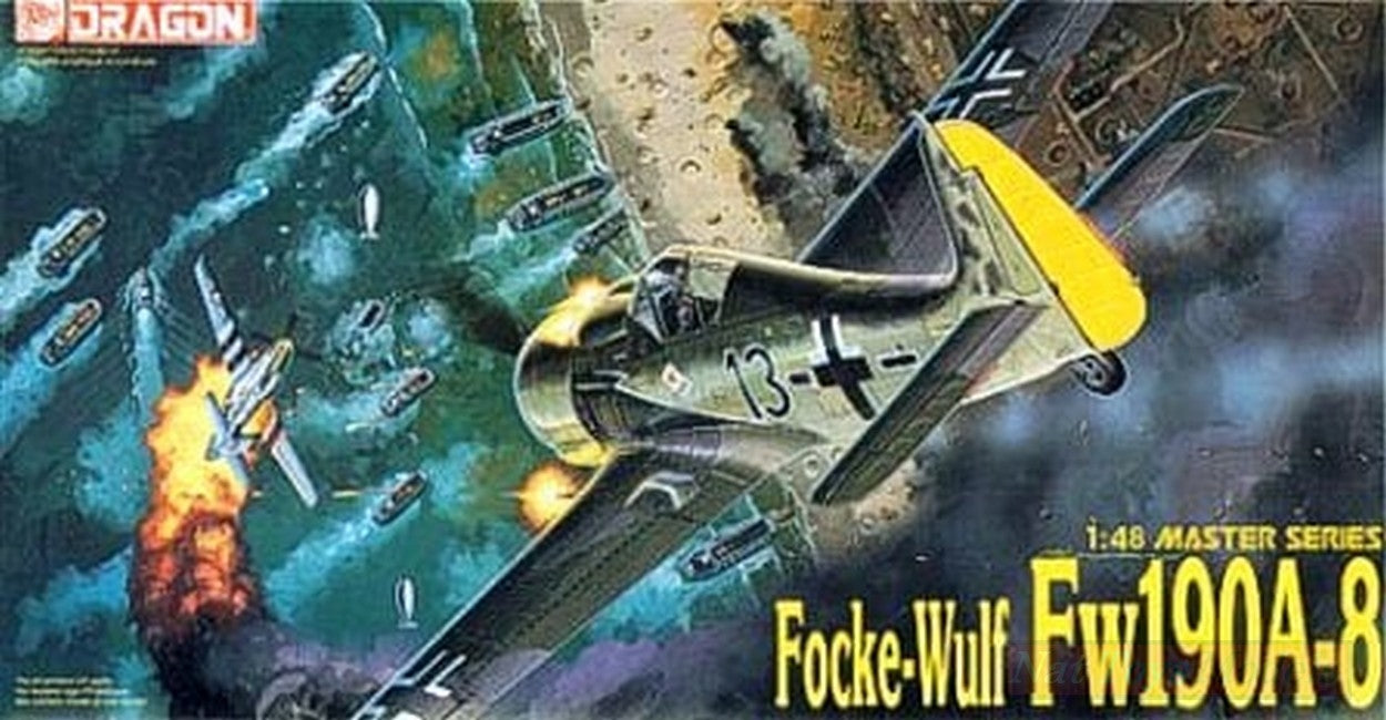 SCALE ASSEMBLY KIT COMPATIBLE WITH FOCKE-WULF FW190 A-8 KIT 1:48 DRAGON D5502