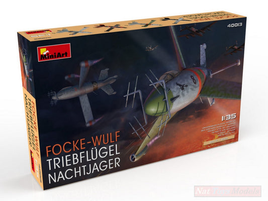 SCALE ASSEMBLY KIT COMPATIBLE WITH FOCKE WULF TRIEBFLUGEL NACHTJAGER KIT 1:35 MINIART MIN40013