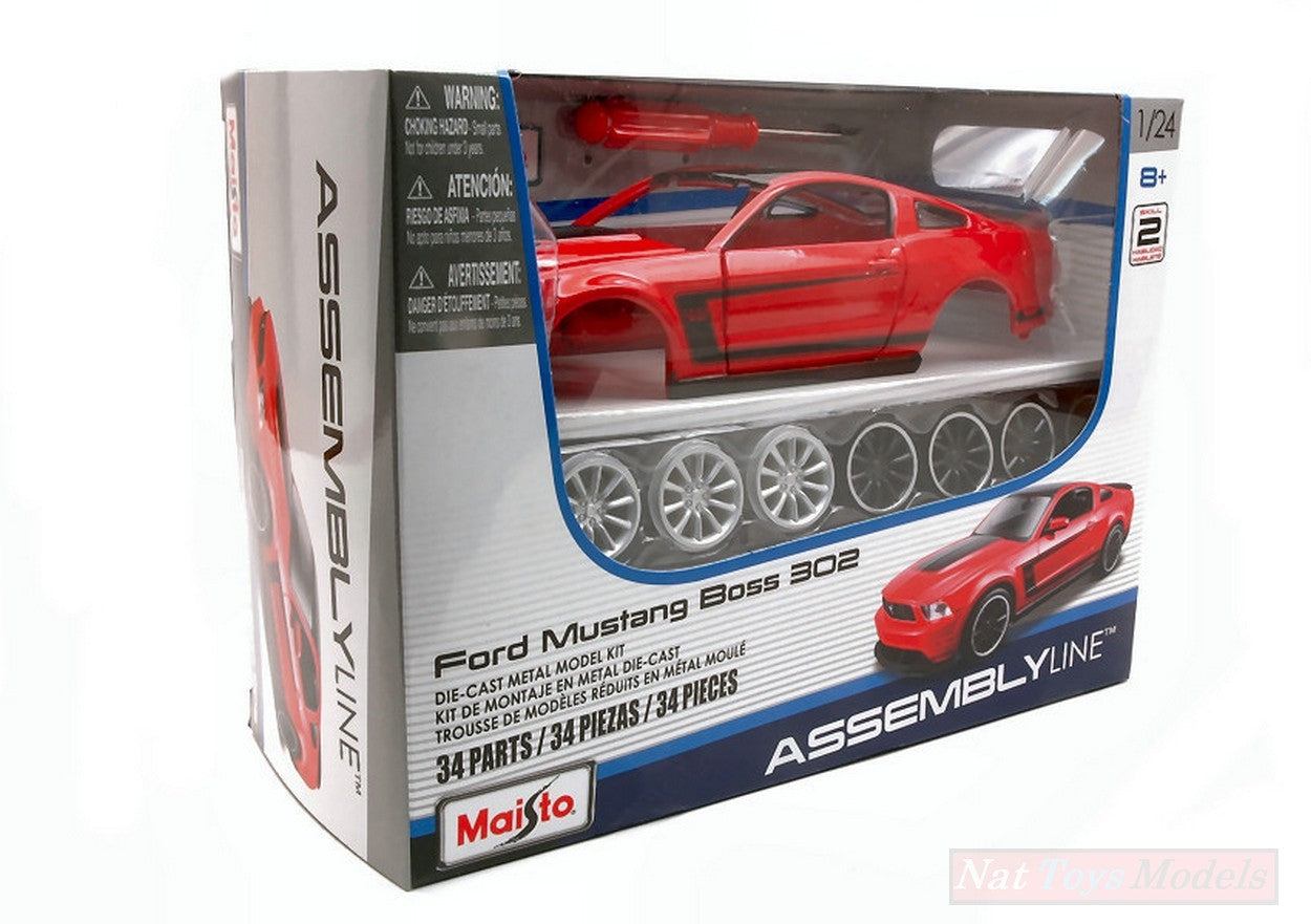 KIT DA MONTARE IN SCALA COMPATIBILE CON FORD MUSTANG BOSS 302 2012 KIT 1:24 MAISTO MI39269