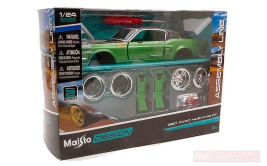 SCALE ASSEMBLY KIT COMPATIBLE WITH FORD MUSTANG GT 1967 KIT 1:24 MAISTO MI39094