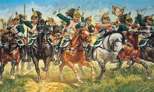 KIT DA MONTARE IN SCALA COMPATIBILE CON FRENCH DRAGOONS CHEVALERIE KIT 1:72 ITALERI IT6015