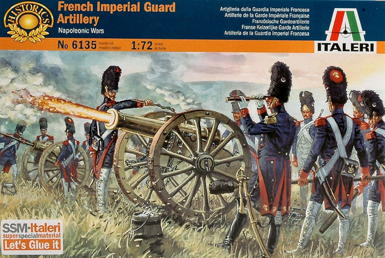 SCALE ASSEMBLY KIT COMPATIBLE WITH FRENCH IMPERIAL GUARD ARTILLERY KIT 1:72 ITALERI IT6135