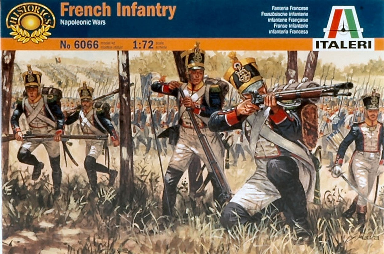 SCALE ASSEMBLY KIT COMPATIBLE WITH FRENCH INFANTRY NAPOLEONIC WARS KIT 1:72 ITALERI IT6066