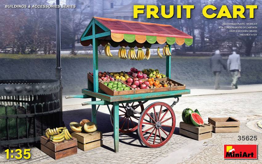 KIT DA MONTARE IN SCALA COMPATIBILE CON FRUIT CART KIT 1:35 MINIART MIN35625