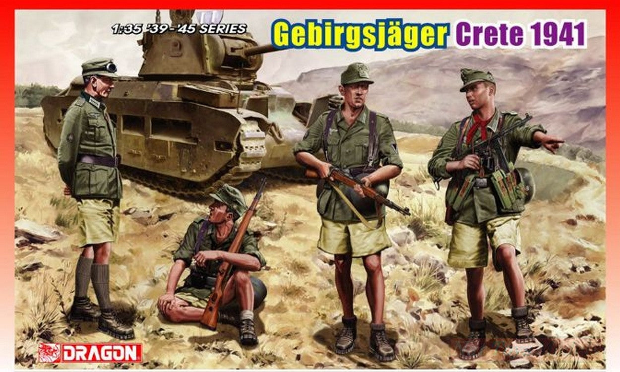 KIT DE MONTAGE À L'ÉCHELLE COMPATIBLE AVEC GEBIRGSJAGERS CRETE 1941 KIT 1:35 DRAGON D6742