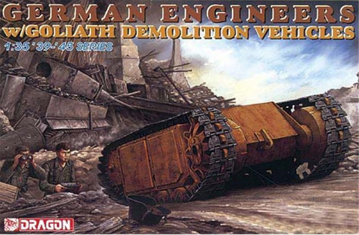 KIT DA MONTARE IN SCALA COMPATIBILE CON GERMAN ENGINEERS W/GOLIATH DEMOLITION VEHICLES KIT 1:35 DRAGON D6103