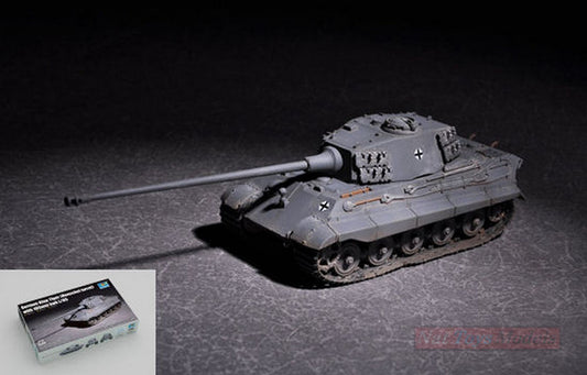 SCALE ASSEMBLY KIT COMPATIBLE WITH GERMAN KING TIGER (HENSCHEL TURRET) WITH 105 mm KIT 1:72 TRUMPETER TP7160