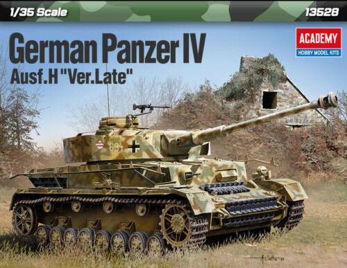 SCALE ASSEMBLY KIT COMPATIBLE WITH GERMAN PANZER IV AUSF.H VERSION LATE KIT 1:35 ACADEMY ACD13528