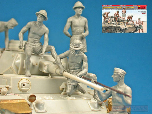 KIT DE MONTAGE À L'ÉCHELLE COMPATIBLE AVEC LE KIT D'ÉQUIPAGE DE CHARS ALLEMAND AFRIKA KORPS 1:35 MINIART MIN35278