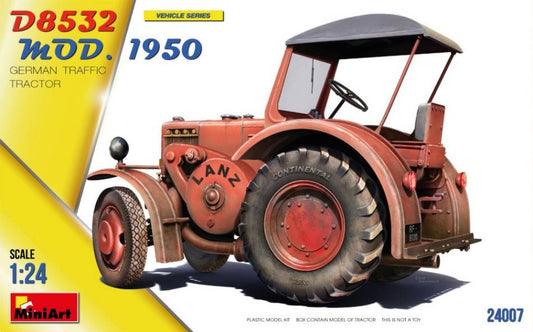 KIT TO ASSEMBLE IN SCALE COMPATIBLE WITH GERMAN TRAFFIC TRACTOR D8532 MOD.1950 KIT 1:24 MINIART MIN24007