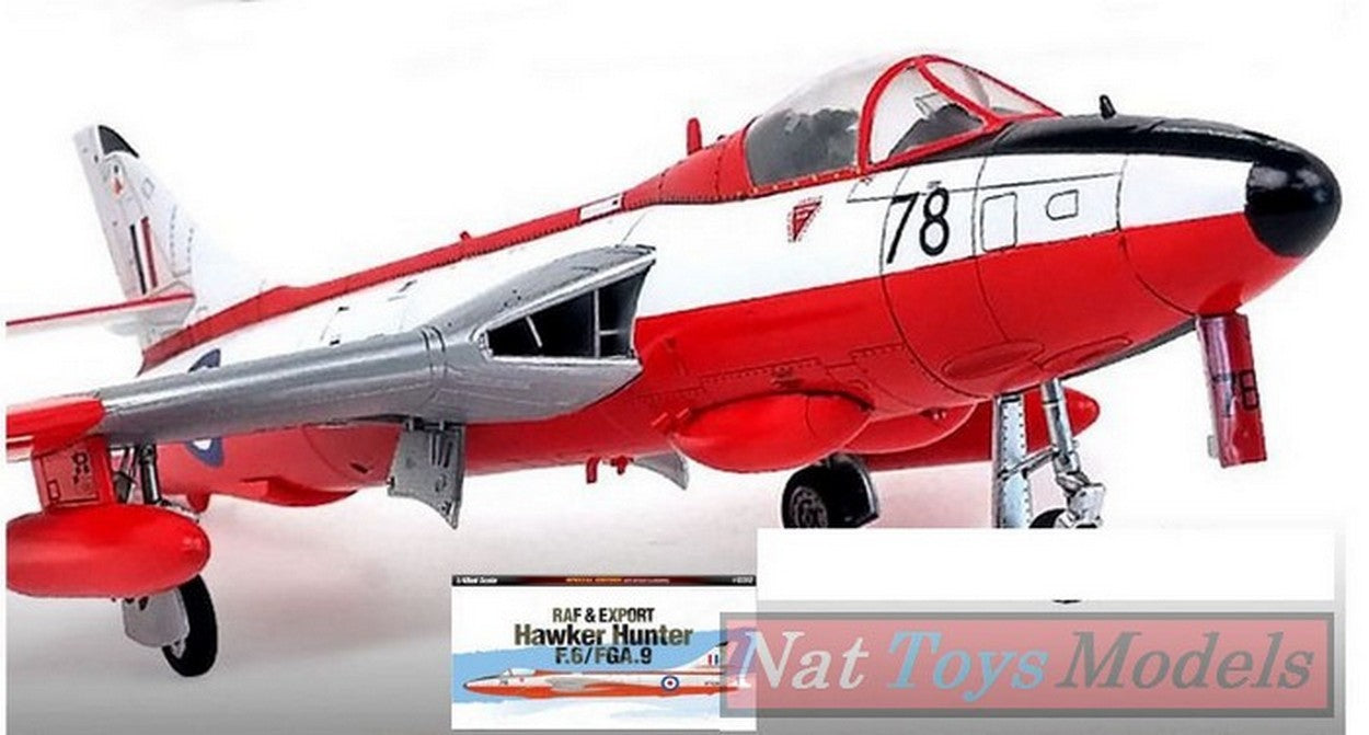 KIT DA MONTARE IN SCALA COMPATIBILE CON HAWKER HUNTER F.6/FGA.9 KIT 1:48 ACADEMY ACD12312