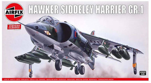 KIT DA MONTARE IN SCALA COMPATIBILE CON HAWKER SIDDELEY HARRIER GR.1 KIT 1:24 AIRFIX A18001V