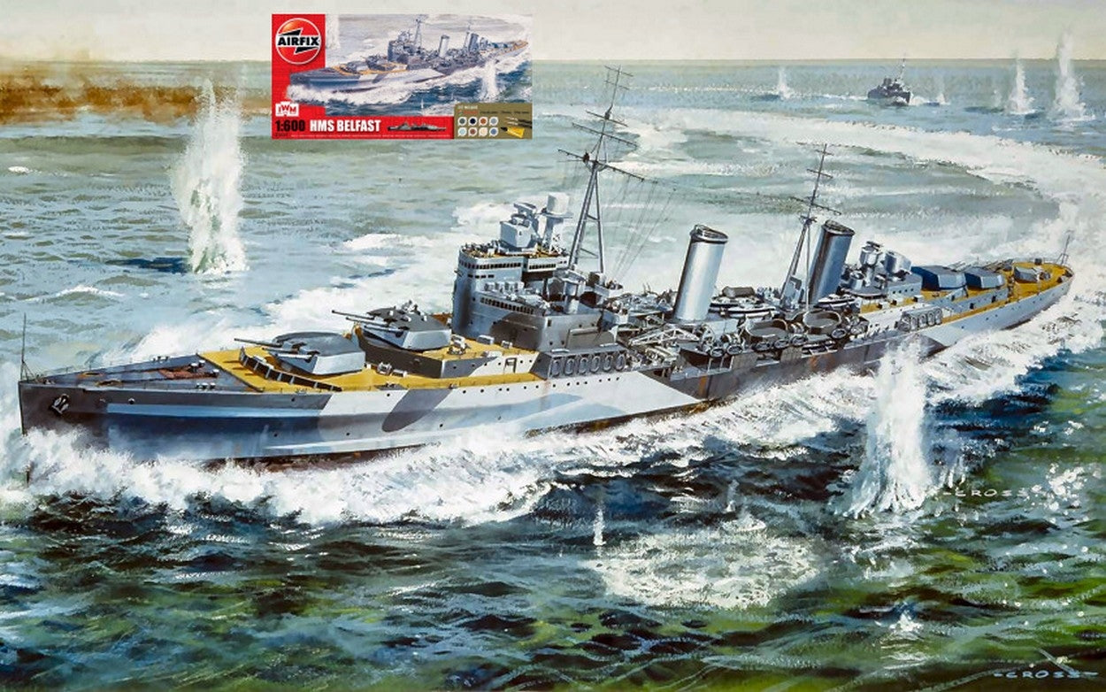 SCALE ASSEMBLY KIT COMPATIBLE WITH HMS BELFAST KIT 1:600 ​​AIRFIX A50069