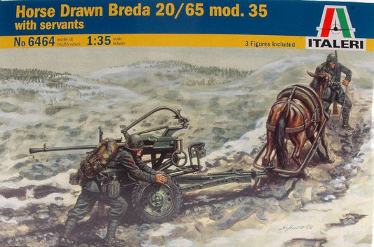 SCALE ASSEMBLY KIT COMPATIBLE WITH HORSE DRAWN BREDA 20 KIT 1:35 ITALERI IT6464