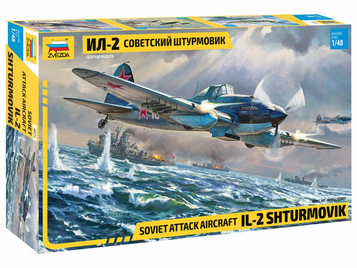 SCALE ASSEMBLY KIT COMPATIBLE WITH IL-2 STORMOVIK KIT 1:48 ZVEZDA Z4825