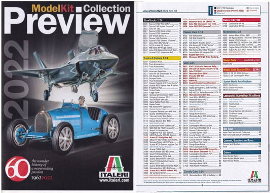 KIT DA MONTARE IN SCALA COMPATIBILE CON INDICE ITALERI 2022 + PREVIEW MODEL KIT ITALERI ITCAT2022