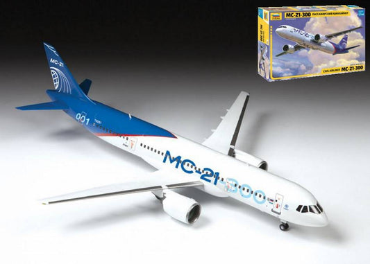 SCALE ASSEMBLY KIT COMPATIBLE WITH IRKUT MC-21 CIVILIAN PLANE KIT 1:144 ZVEZDA Z7033