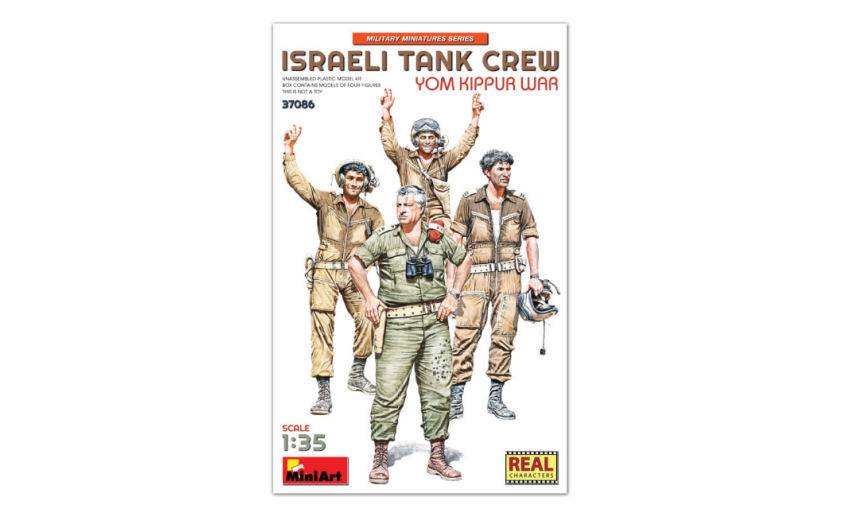 SCALE ASSEMBLY KIT COMPATIBLE WITH ISRAELI TANK CREW YOM KIPPUR WAR KIT 1:35 MINIART MIN37086