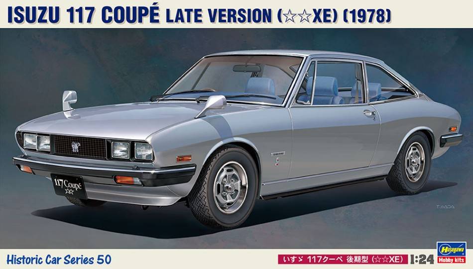 KIT DE MONTAGE À L'ÉCHELLE COMPATIBLE AVEC LE KIT DE VERSION TARDIVE ISUZU 117 COUPE 1:24 HASEGAWA HA21150