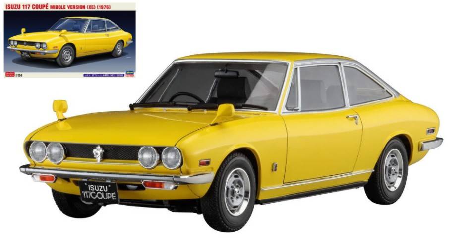 SCALE ASSEMBLY KIT COMPATIBLE WITH ISUZU 117 COUPE' MIDDLE VERSION 1976 KIT 1:24 HASEGAWA HA20599