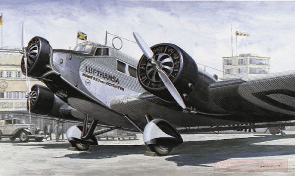 KIT TO BE ASSEMBLED IN SCALE COMPATIBLE WITH JU 52 CIVILIAN PLANE KIT 1:72 ITALERI IT0150