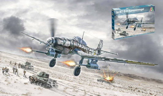 KIT DA MONTARE IN SCALA COMPATIBILE CON JUNKER JU-87G2 KANNONENVOGEL KIT 1:72 ITALERI IT1466