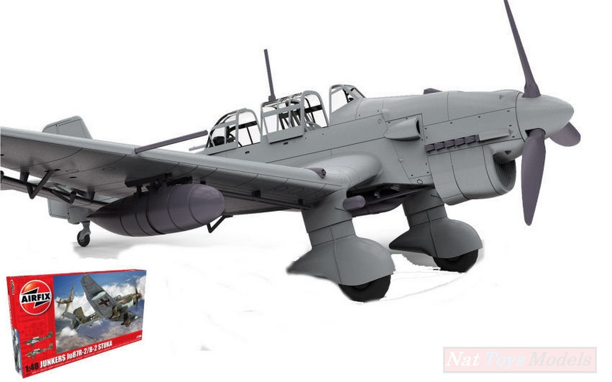 SCALE ASSEMBLY KIT COMPATIBLE WITH JUNKERS JU87R-2/B-2 STUKA KIT 1:48 AIRFIX A07115