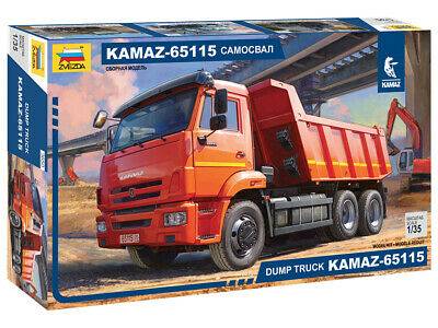 KIT DA MONTARE IN SCALA COMPATIBILE CON KAMAZ 65115 DUMP TRUCK KIT 1:35 ZVEZDA Z3650