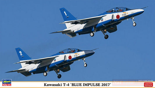 SCALE ASSEMBLY KIT COMPATIBLE WITH KAWASAKI T4 BLUE IMPULS 2017 2 BAUSATZE KIT 1:72 HASEGAWA HA02249