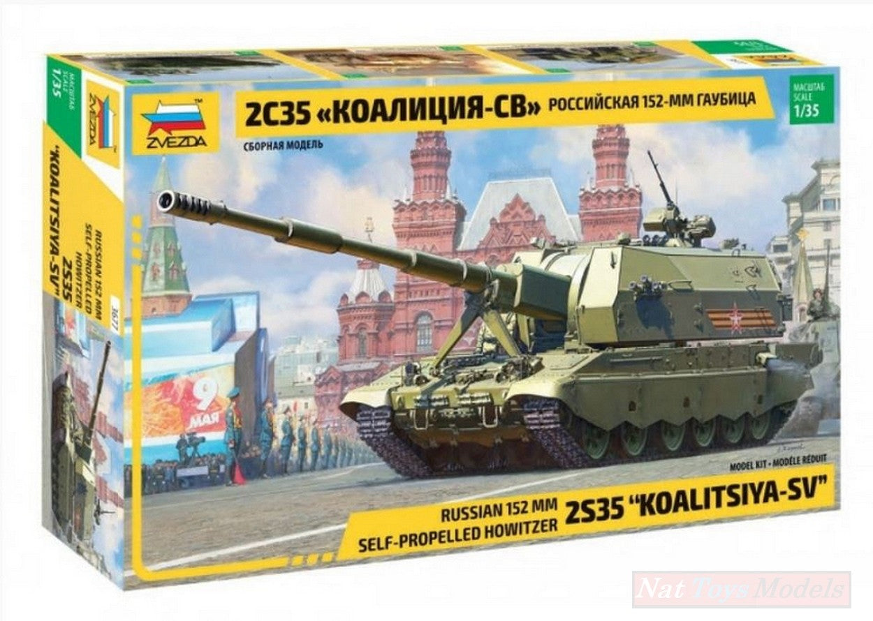 KIT DA MONTARE IN SCALA COMPATIBILE CON KOALITSIYA-SV RUSSIAN S.P.G.KIT 1:35  ZVEZDA Z3677