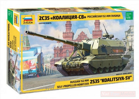 SCALE ASSEMBLY KIT COMPATIBLE WITH KOALITSIYA-SV RUSSIAN SPGKIT 1:35 ZVEZDA Z3677