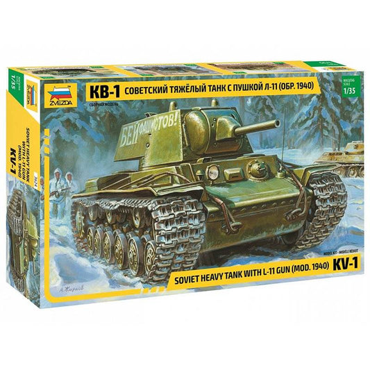 SCALE ASSEMBLY KIT COMPATIBLE WITH KV1 MOD.1940 SOVIET HEAVY TANK KIT 1:35 ZVEZDA Z3624