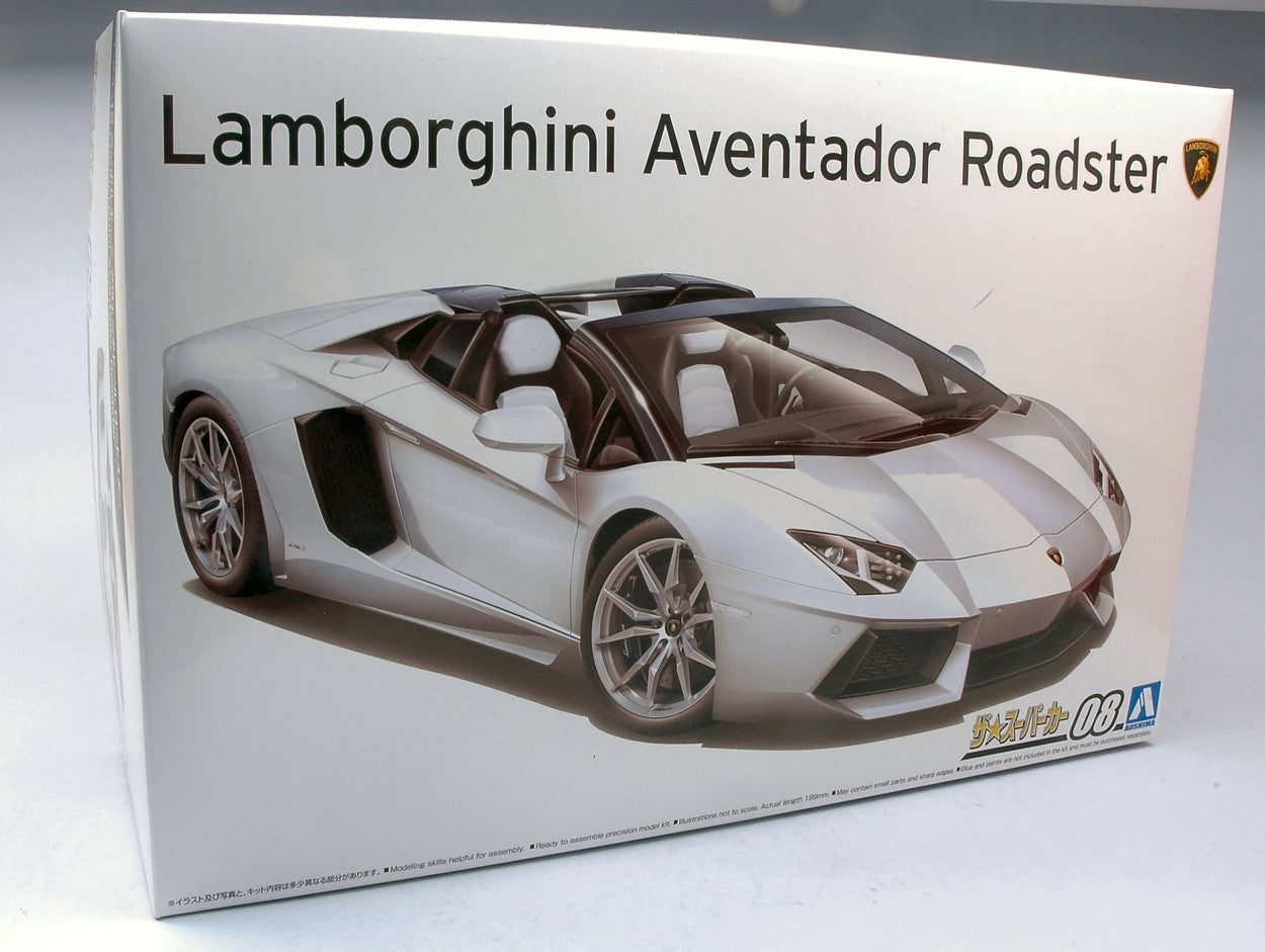 SCALE ASSEMBLY KIT COMPATIBLE WITH LAMBORGHINI AVENTADOR LP700-4 ROADSTER KIT 1:24 AOSHIMA ABK05866